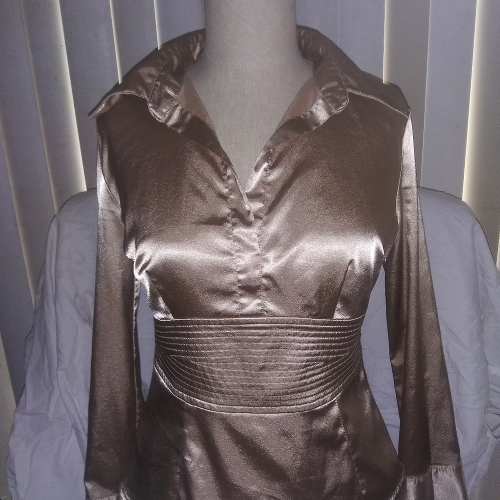 Gold Satin Blouse